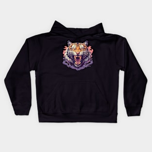 angry tiger Kids Hoodie